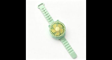 Draagbare Polsventilator Mini Ventilator – Stille Handventilator voor Zomer Reizen, Festival & Outdoor – Origineel Cadeau voor Koppels, Verjaardag en Huwelijksjubileum - Groen