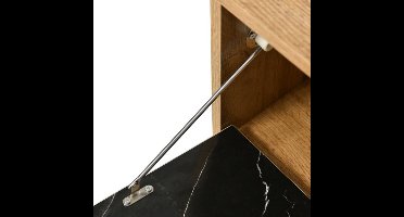 tv meubel – tv kast – tv meubelen – tv lowboard – mediameubel – modern design – 175 cm breed – marmer- en houtlook met metalen poten