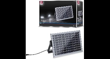 Paulmann 94551 Park + Light buitenlamp met zonnepaneel, IP65, max. 5 W, zilver, accessoire voor garageverlichting