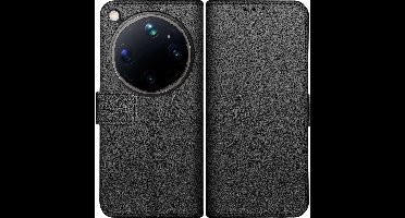 Just in Case hoesje geschikt voor Oppo Find X9 Ultra Hoesje met Pasjeshouder - Bookcase Classic - Zwart