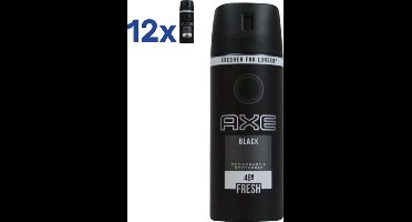 Axe Black Bodyspray Deodorant (voordeelverpakking) - 12 x 150 ml