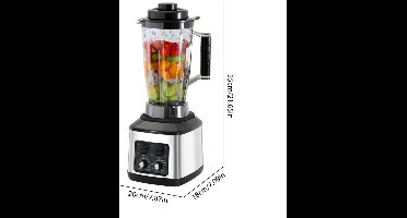 Multifunctionele Keukenmachine – Blender – Food Processor – Sapmaker – IJscrusher – Grote Inhoud 3L+1,5L+0,5L – Krachtige 9500W Motor – Stille Frequentie Technologie
