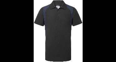 Portwest WX2 Poloshirt korte mouw CD812 - Zwart/Marine - S