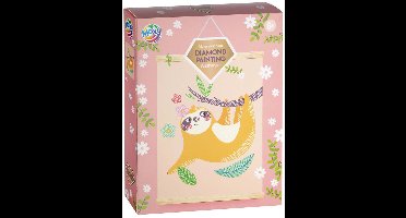 Creative Craft Group diamond painting wandhanger fluweel luiaard knutselset.