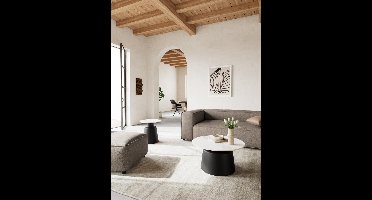 Salontafel Santorini Keramiek Wit Ø70cm - Giga Living