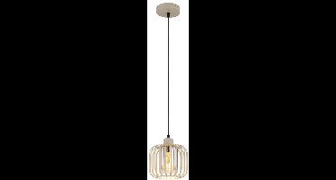 Globo - hanglamp - ALFRED - beige - metaal - Ø 18cm - E27 - 15758H
