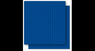Brixies Bouwplaat | Grondplaat 20x20 noppen - Geschikt voor Lego Classic Bouwstenen - Blauw