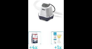 Intex QS200 zoutwatersysteem - tot 8.327 liter inclusief Zwembadzout 15 kg. (4 stuks) & WAYS Testrips (1 stuks)
