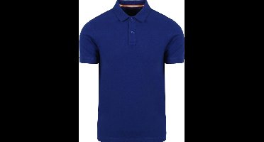 Suitable Cas Polo Royal Blauw - Maat S - Heren - Polo shirt Heren met Korte mouw