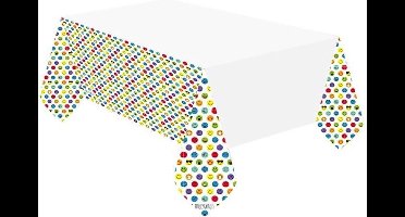 Emoji Wink papieren tafelkleed 115x175 cm