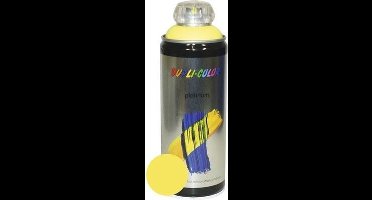 Dupli-Color platinum zijdemat lak zwavelgeel - 400 ml.