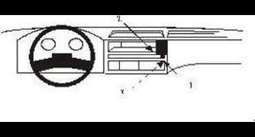 Brodit ProClip houder geschikt voor Ford Transit 1986-1994 Angled mount LET OP: UITLOPEND ARTIKEL