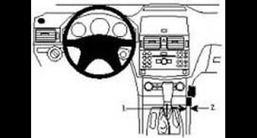Brodit ProClip houder geschikt voor Mercedes Benz C-Klasse (180-320) 2007-2010 Angled mount