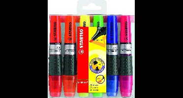 STABILO LUMINATOR - Markeerstift - Extra Grote Inkttank - Etui Met 6 Kleuren