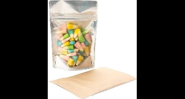 Stazakken Transparant/Kraft 10x6x15cm | 57 gram (100 stuks)