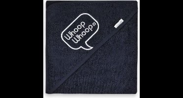 Funnies Badcape Whoop Whoop Junior 80 X 80 Cm Katoen Grijs