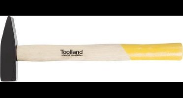 Toolland Bankhamer, stalen kop 500 g, houten steel, voor alle klussen in en rondom het huis