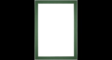 Passe-Partout Fotomaat 20x40 cm - Lijstmaat 32x45 cm - Groen Bos - Museumkarton - Fotolijst niet inbegrepen
