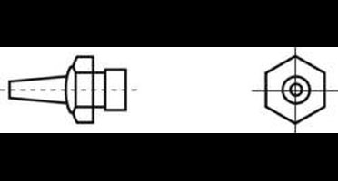 Weller R02 Hetelucht Mondstuk Heteluchtmondstuk Grootte Sold