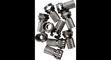 F-connector set Kabeldiameter: 8.20 mm