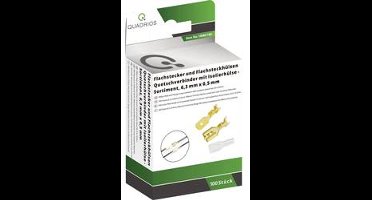 Quadrios 1908C183 Assortiment kabelschoenen 0.50 mm² - 1 mm² Messing, Transparant 100 onderdelen