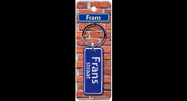 Paper Dreams Sleutelhanger Straatnaam Frans 9 Cm Staal Blauw