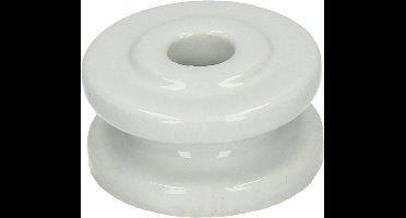 Zoneguard Isolator Hoek - 50mm - Porselein - Hoekisolator - Geschikt voor Schrikdraad - Isolatoren - Wit