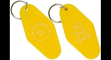 Fisura Sleutelhanger No Bad Days Geel