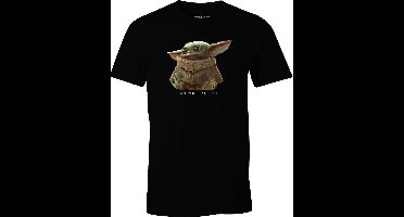 The Mandalorian - Long Black Men's T-shirt The Child Logo - M