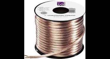 TRU COMPONENTS 1572262 Luidsprekerkabel 2 x 0.75 mm² Transparant 30 m