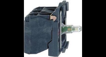 Schneider Electric ZB5AW0B11 Hulpschakelaar, LED-element Met bevestigingsadapter, Met fitting 1x NO Wit Moment 24 V/DC,