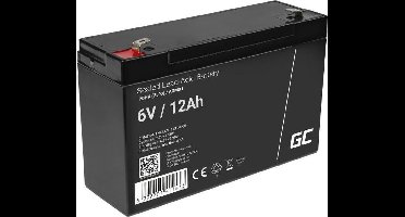 Green Cell 6V 12Ah (4.6mm) 12000mAh VRLA AGM accu