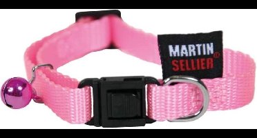 Martin Kattenhalsband Nylon Uni Roze