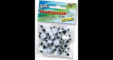 Plakogen Folia met bewegende - pupillen zak a 100 st assorti