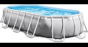 Intex Prism Oval frame zwembad - 503 x 274 x 122 cm - Opzetzwembad met filterpomp