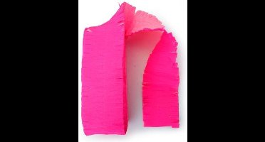 Crepeguirlande brandvertragend fluor roze 24m