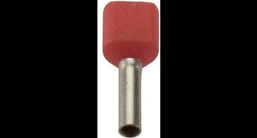 LAPP 61802034 Dubbele adereindhulzen 10 mm² Deels geïsoleerd Rood 100 stuk(s)