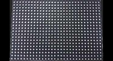 Rubberen deurmat Riyad - Zwart - 40 x 60 cm