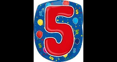 Folat - Folieballon - Shape - 5 - Zonder vulling - 56cm