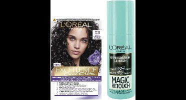 L'Oréal Cool Cream - Donkerbruin + Uitgroeispray Pakket