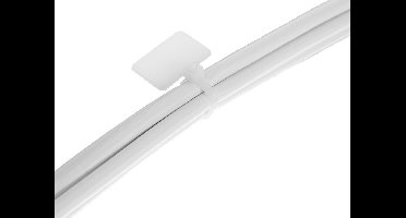 Tie-wraps 200 x 2,5mm / transparant - met label (100 stuks)