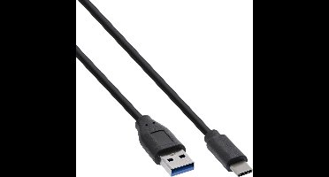 USB-A naar USB-C Kabel - USB 3.2 Gen 1x2 - 2 meter - Zwart