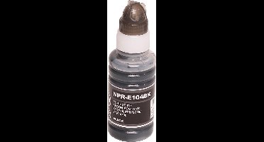 ABC huismerk navulflesje voor Epson 104 zwart geschikt voor EcoTank ET2710 ET2711 ET2712 ET2714 ET2715 ET2720 ET2721 ET2726 ET4700