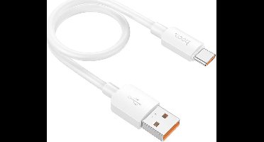 Hoco X96 100W Fast Charge PD USB naar USB-C Laadkabel 0.25M Wit