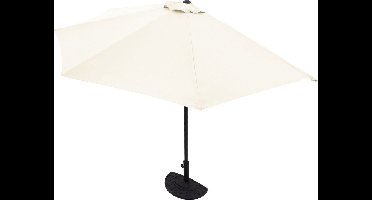 Kingsleeve Parasol Halfrond - Ø 2,7m UV 50+ Bescherming - Beige