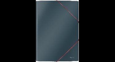 Elastomap Leitz Cosy A4 3-kleps grijs - 10 stuks