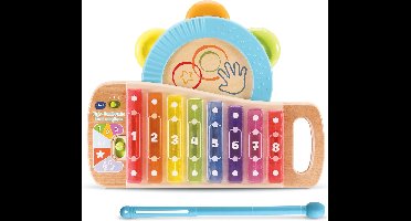 VTech Play Green XYLO-TAMBOURIN LUMI MAGIQUE (JOUET BOIS FSC) Franse versie!