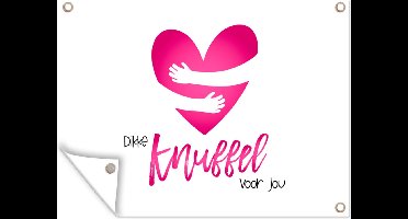 Tuin decoratie Beterschap - Quotes - Knuffels - 40x30 cm - Tuindoek