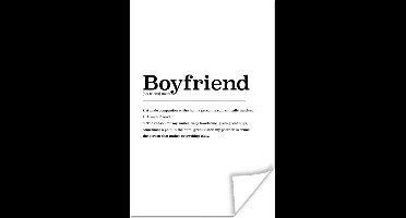 Poster Boyfriend - Spreuken - Quotes - Woordenboek - Vriend definitie - 20x30 cm