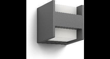 Philips Arbour buitenwandlamp - warmwit licht - smal